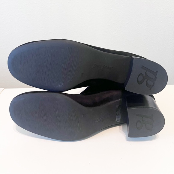 Paul Green Black Suede Ankle Booties with Chunky Block Heel Size 7.5 - Picture 10 of 11
